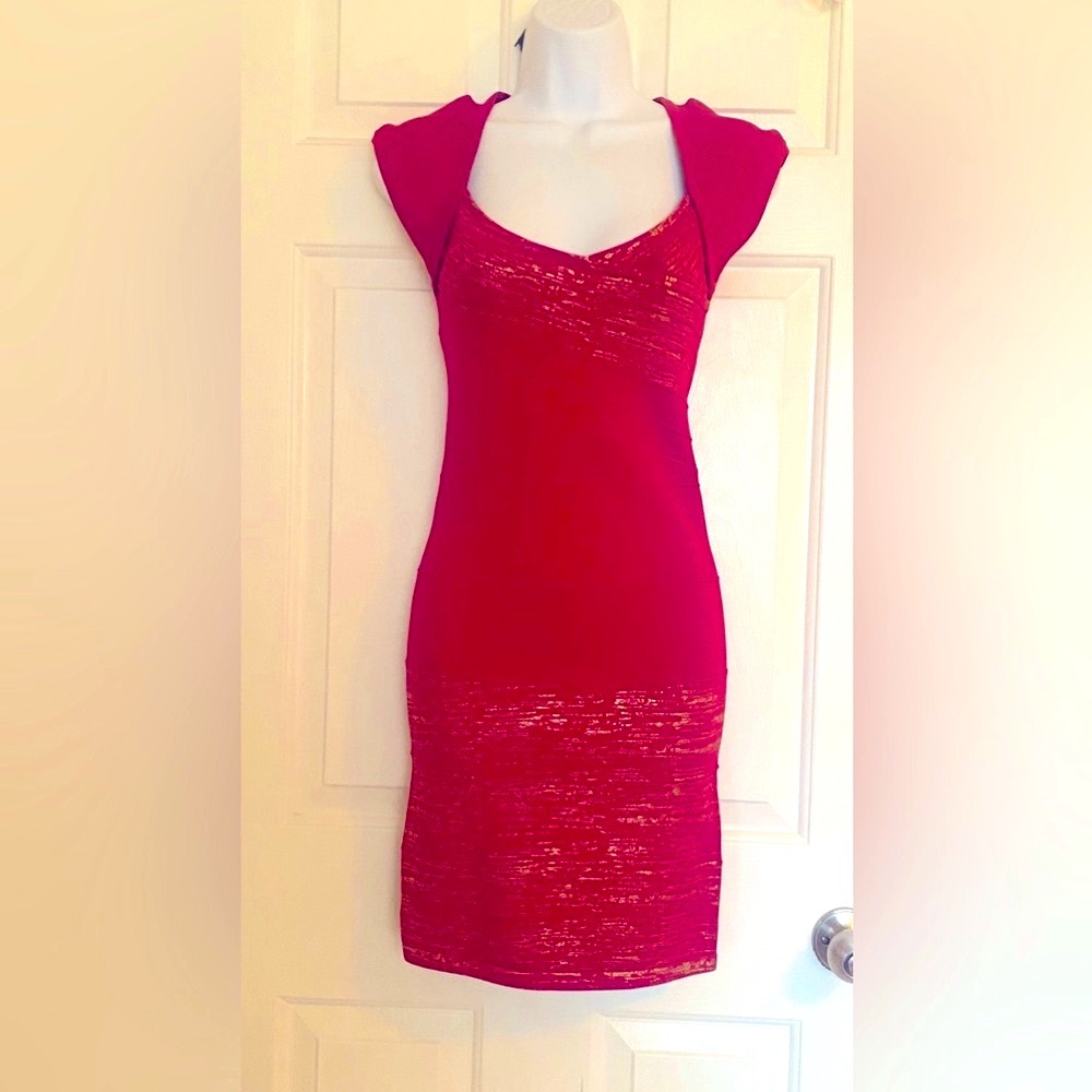 XOXO red dress.